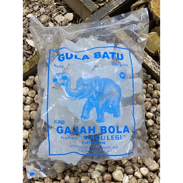 

gula batu cap gajah bola original 1 kg