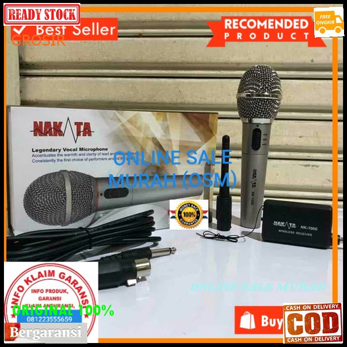 G115  Nakata Mic kabel wireless Single original 100% mik cable wireles profesional pro karaoke mikrophone microphone audio sound system vokal vocal panggung dj studio asli G115   Mic dr Bahan BESI METAL  BISA DIGUNAKAN KE SEGALA ALAT AUDIO single  Mic men