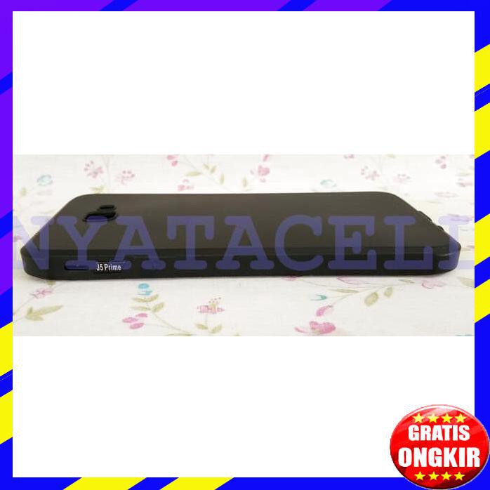 ACC HP CASE COCOSE ANTICRACK SAMSUNG J5 PRIME SOFT BLACK POLOS SOFTCASE MATTE