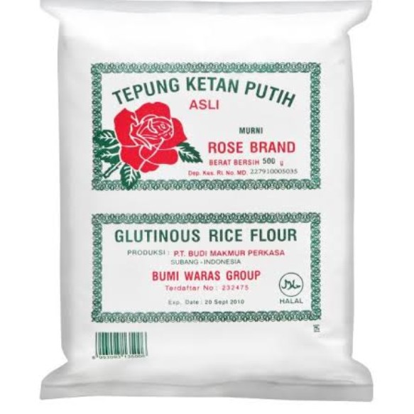 

Rose Brand Tepung Ketan Putih/Glutinous Rice Flour Asli 500gr