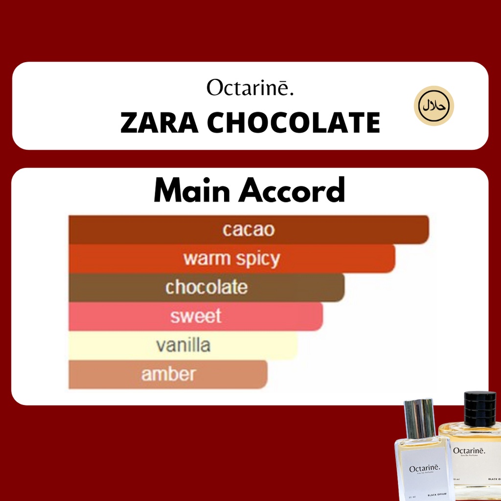 Octarine - Parfum Wanita Pria Tahan Lama Aroma Coklat Premium Lembut Inspired By ZR CHOCOLATE | Parfume Farfum Perfume Minyak Wangi Cewek Cowok Murah Original