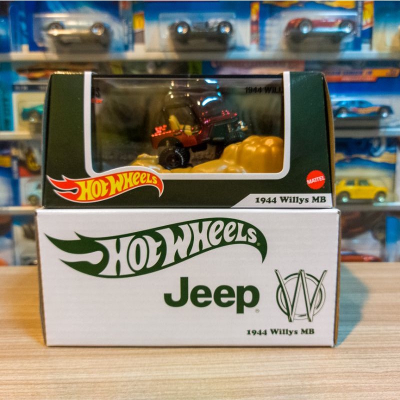 HOT WHEELS 1944 WILLYS MB JEEP RED - RLC