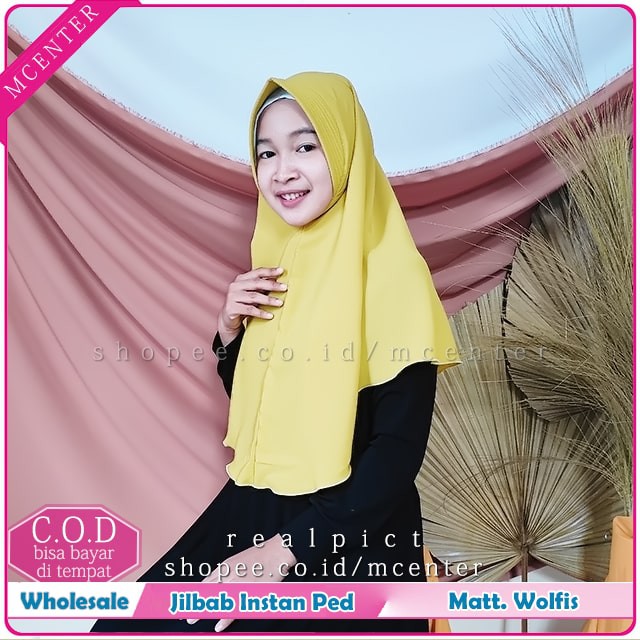 Jilbab Bergo Hamidah Wolfis | Bergo Sport Woolpeach Premium