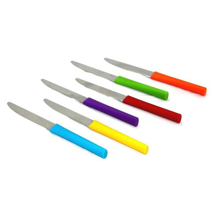 Oxone Ox-600 Rainbow Knife set Ox 600 Pisau Makan Daging Steak Pemotong Alat Potong Dapur Pelangi