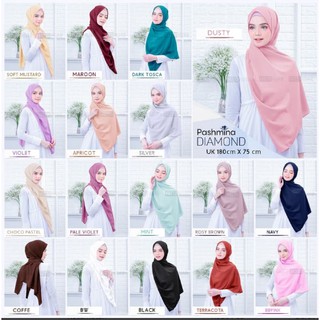 Pashmina Diamond 180x75 Cm By Vazya Hijab Shopee Indonesia