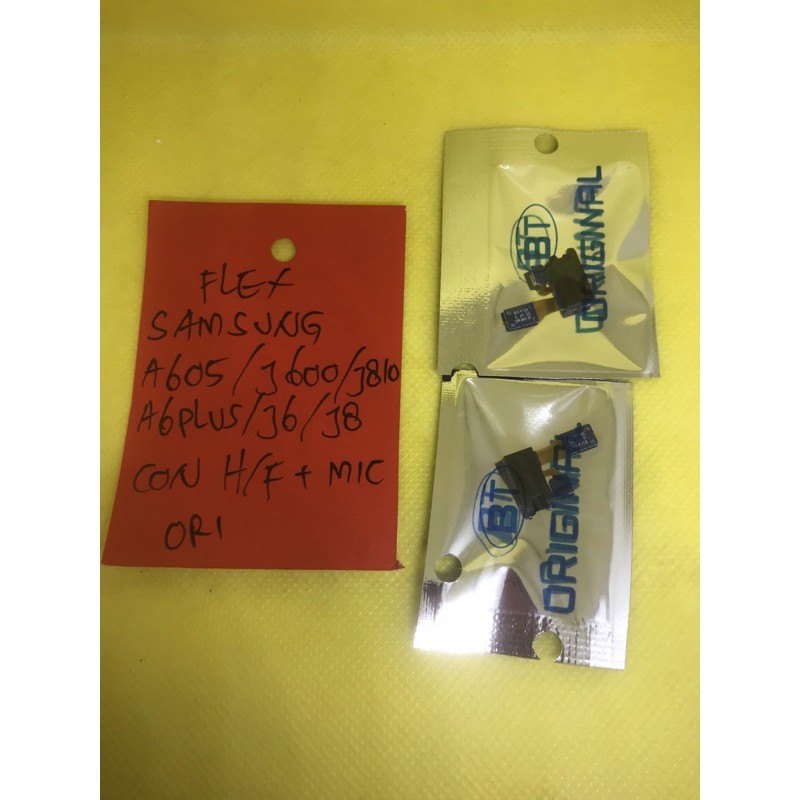 FLEXIBLE FLEXIBEL KONEKTOR HANDSFREE / LUBANG HEADSET + MIC SAMSUNG A605 / J600 / J810 - FLEX CON H/