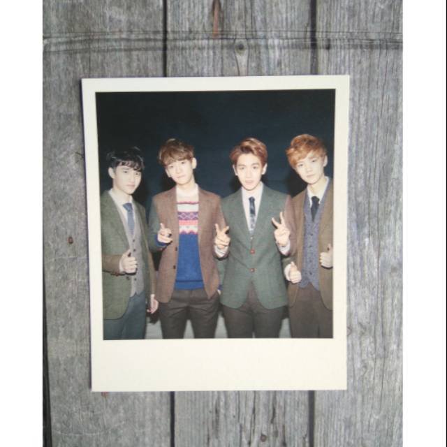 EXO MID Official Polaroid - D.O, Chen, Baek, Lu