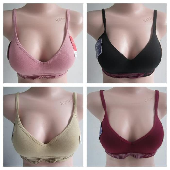 Bra / BH model Basic Polos Cantik Tanpa Kawat merk Sorex 65003