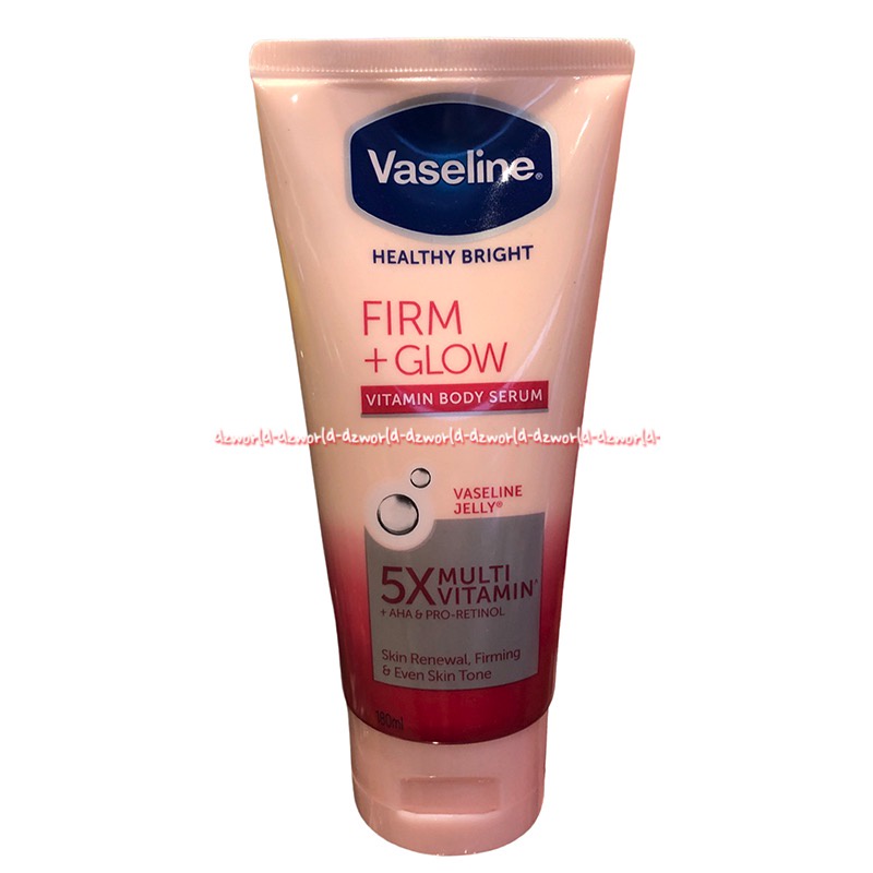 Vaseline Healty Bright 100ml Firm Glow Vitamin Body Serum Vaselin Health Untuk Vit Kulit