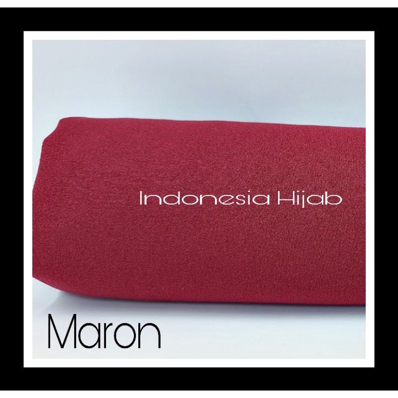 PASHMINA Diamond Premium 170 X 75 cm Jahit Tepi BUKAN DI NECI-Maroon