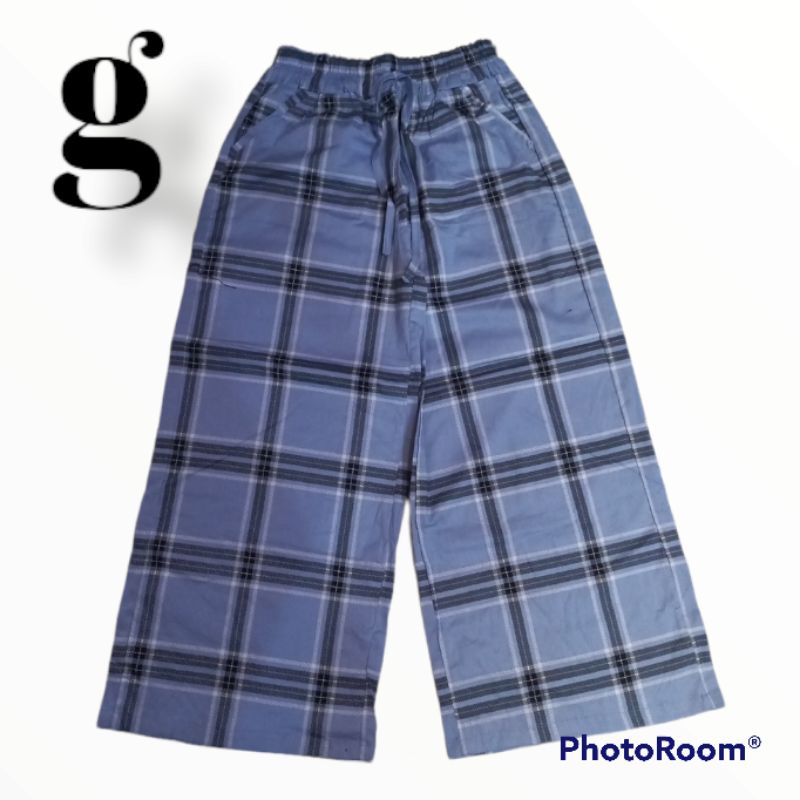 CELANA KULOT PANJANG DEWASA WANITA BAHAN KATUN STREACH MOTIF SANTAI MURAH-g