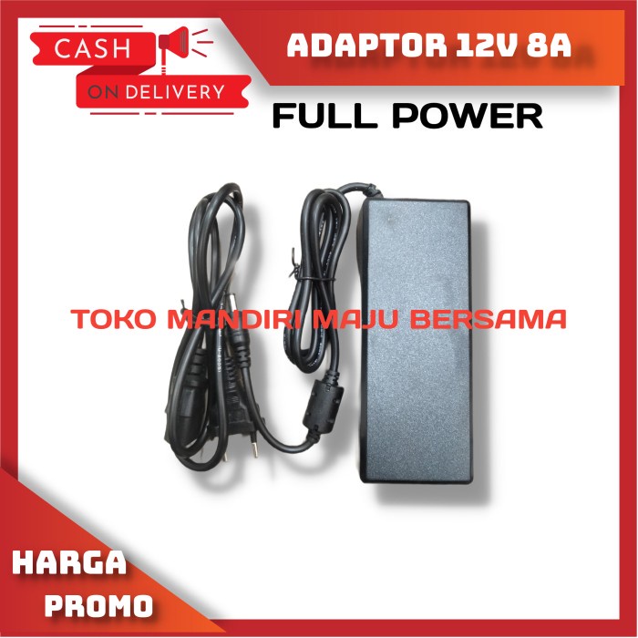 Adaptor 12v 8A Murni / Adaptor Pompa Dc 12v / Cctv / Lampu Led