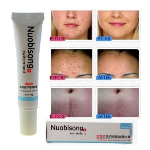 Nuobisong Obat Penghilang Bekas Luka /Jerawat / Selulit Scar Gel