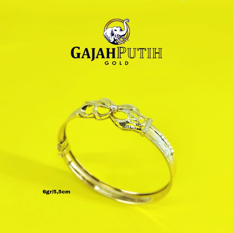 6gr Gelang Model Permata Motif Emas Asli kodeO26055