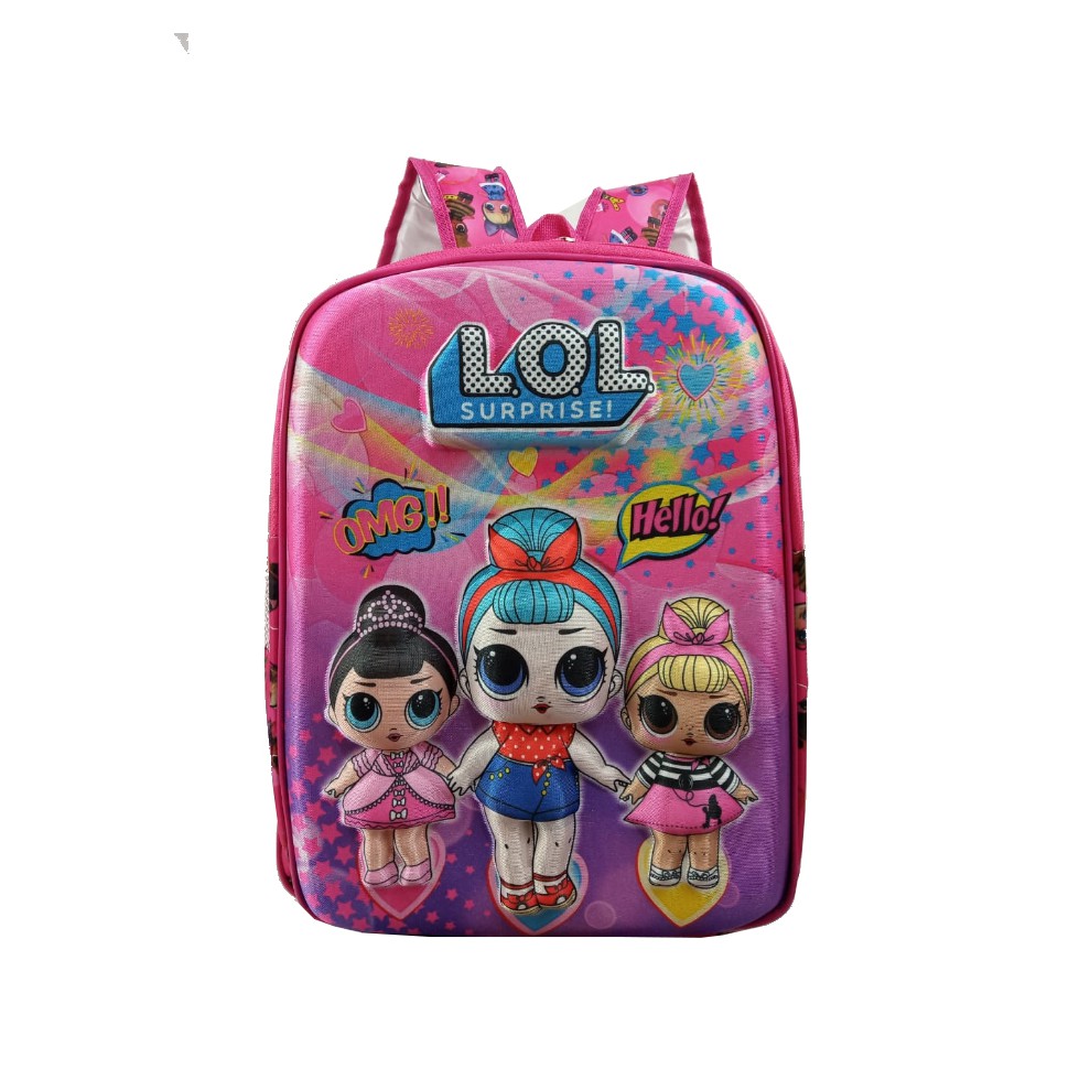 TAS RANSEL SEKOLAH ANAK PEREMPUAN SD/TK 3 DIMENSI KARAKTER LOL/L.O.L 8431