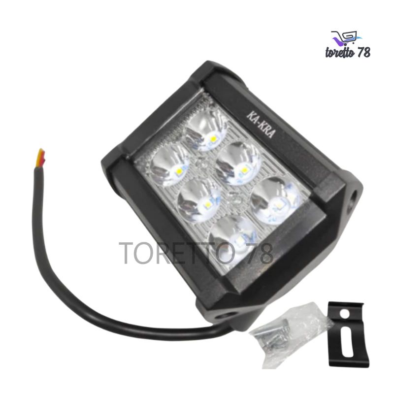 Lampu Tembak Sorot LED Cree 18W 6 Mata LED spot light