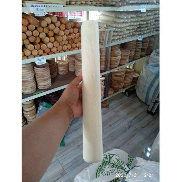 Rolling Pin Kayu 40cm / Penggilas Adonan / Penggiling Adonan / Rolling Pin / Penumbuk WARU 40cm