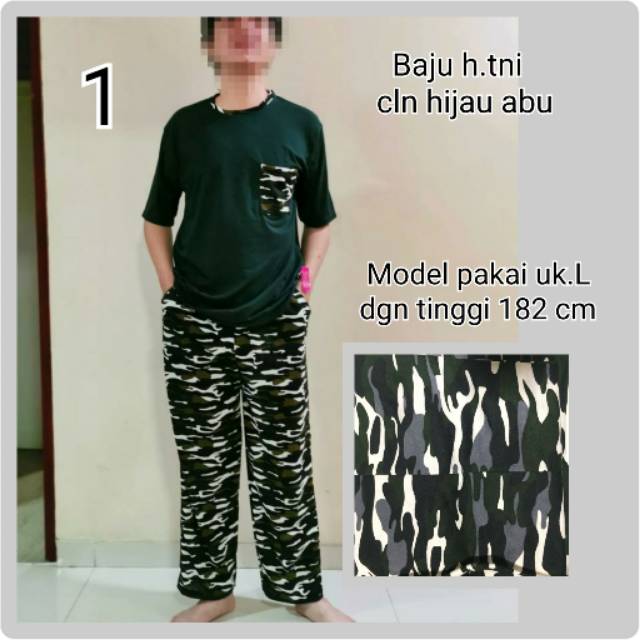 Baju tidur kaos laki-laki