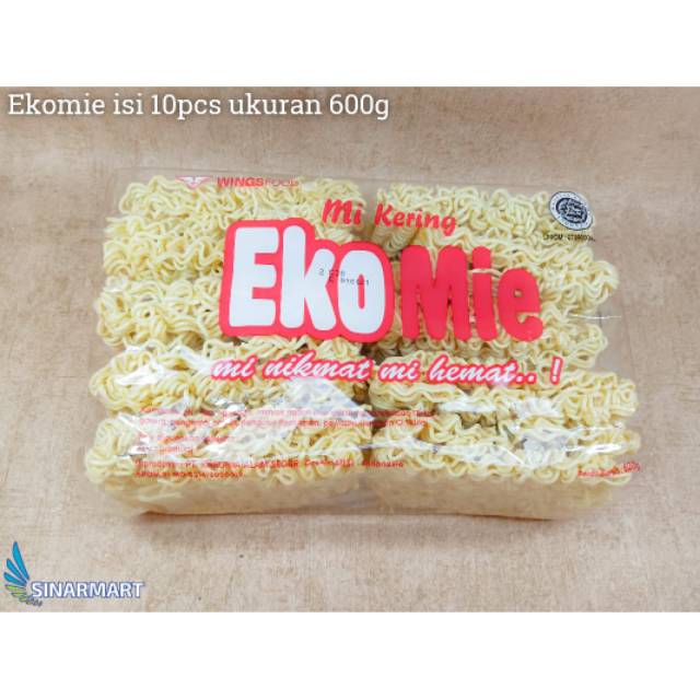 

MIE KERING EKOMIE 600 GRAM ISI 10