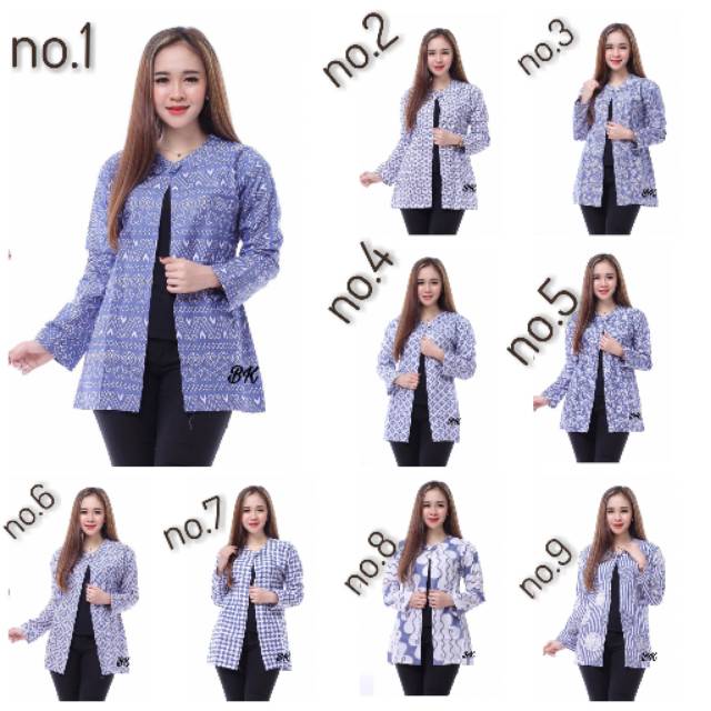  Blazer batik kekinian  modern real pict Shopee Indonesia