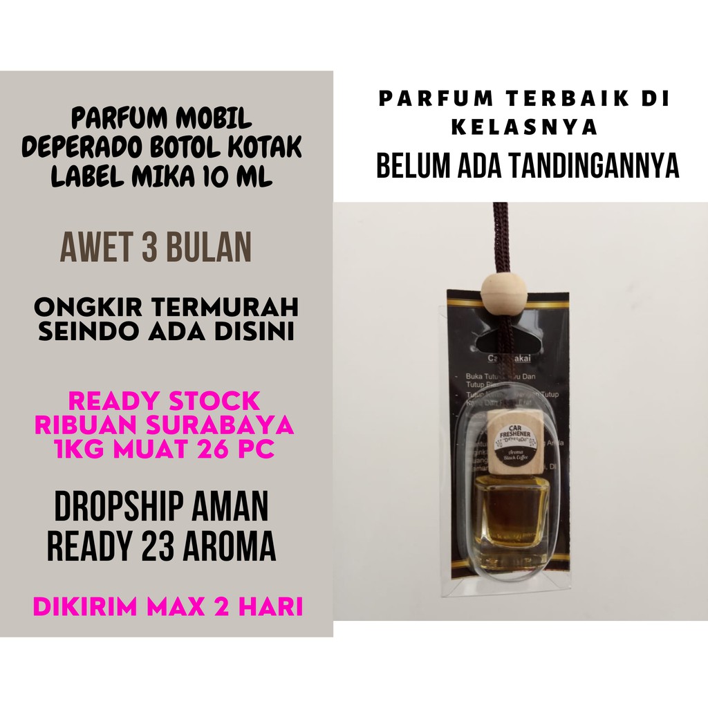 PARFUM MOBIL DEPERADO BOTOL KOTAK 8ML LABEL MIKA