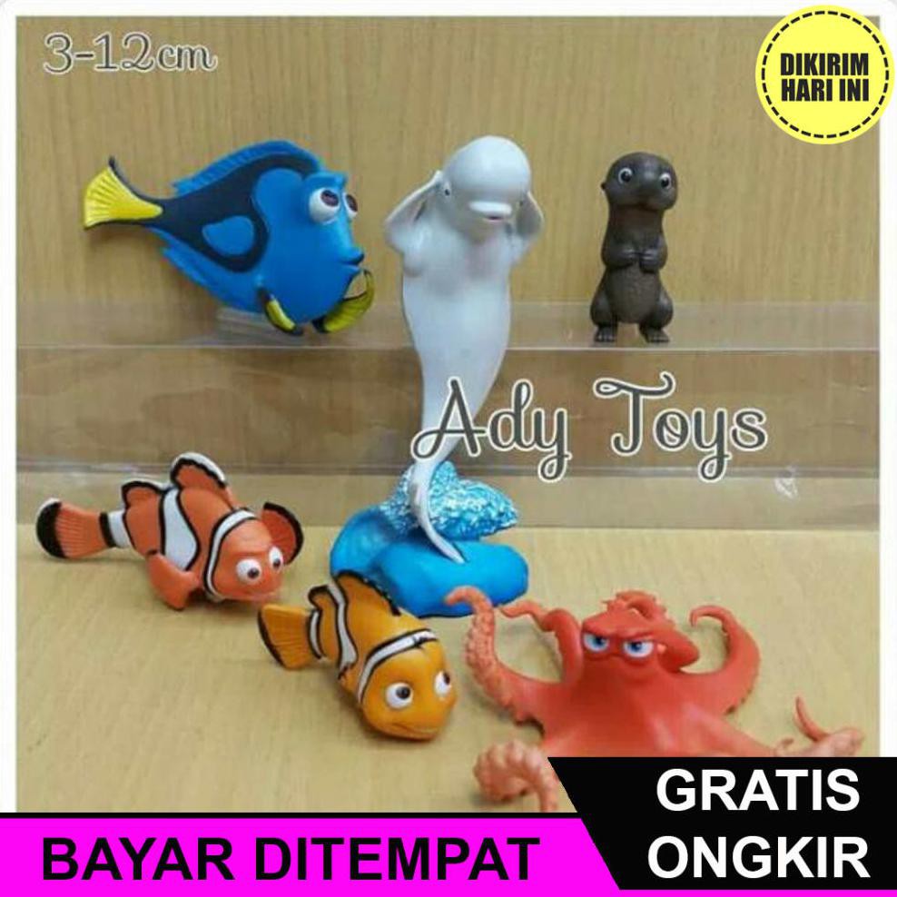 Bayar Ditempat Dd1085 6pcs Set Finding Nemo Finding Dory Figure Figures Pajangan Mainan Hadiah Shopee Indonesia