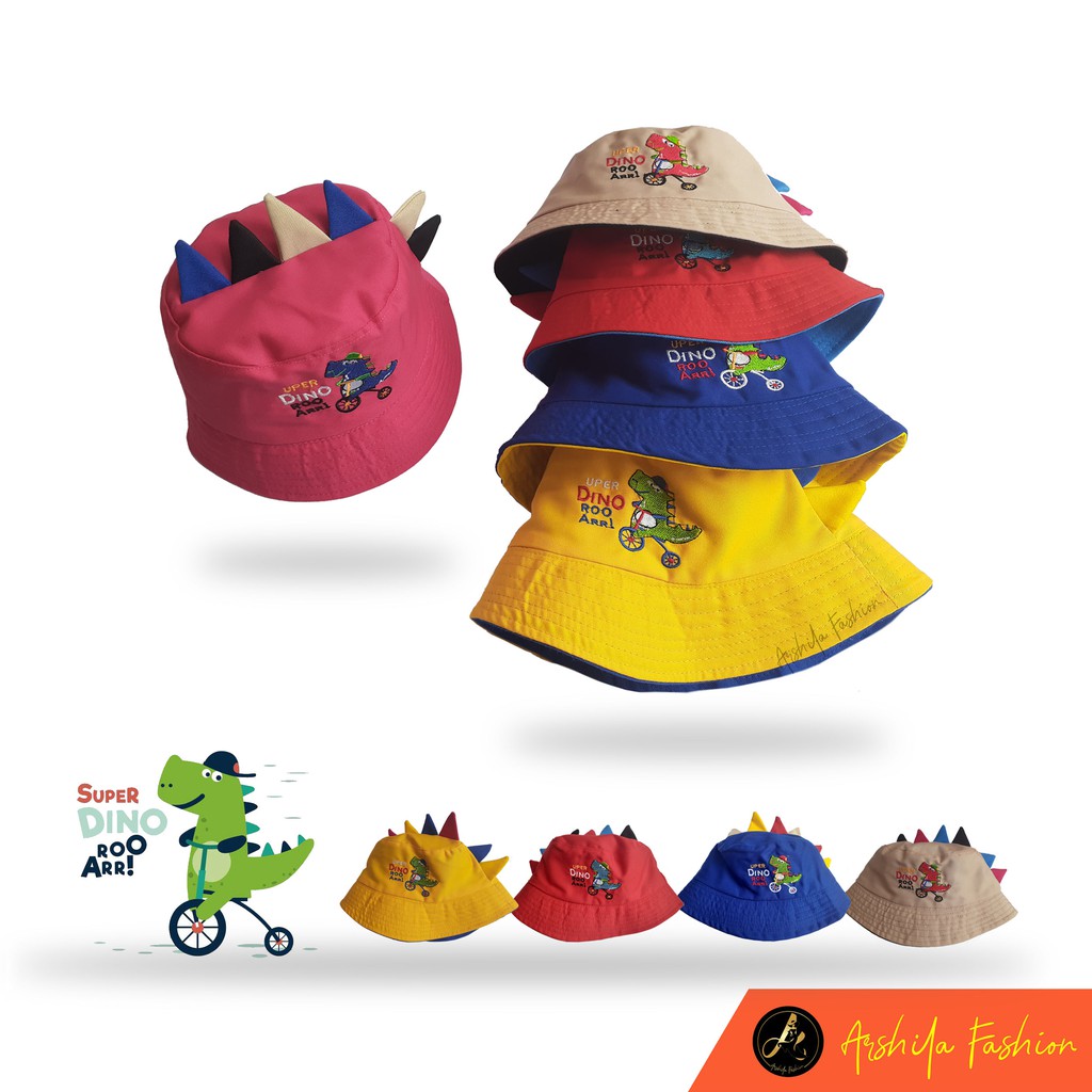 Bucket Dino Banyak Tanduk / Bucket Dino Tyrex / Bucket Dino Anak 2-8 Tahun