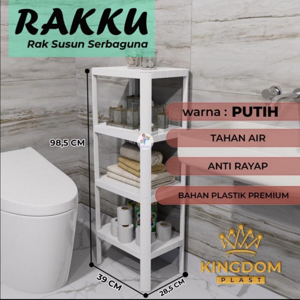 Rak Susun 4 Tingkat Serbaguna Rakku Kingdom Plastik