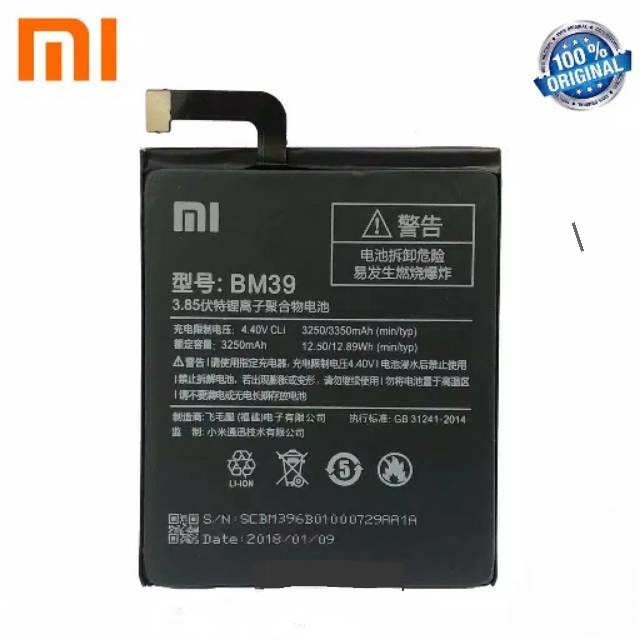 Batre Battre Baterai Original XIAOMI BM39 BM-39 Mi6 Mi-6 Mi 6