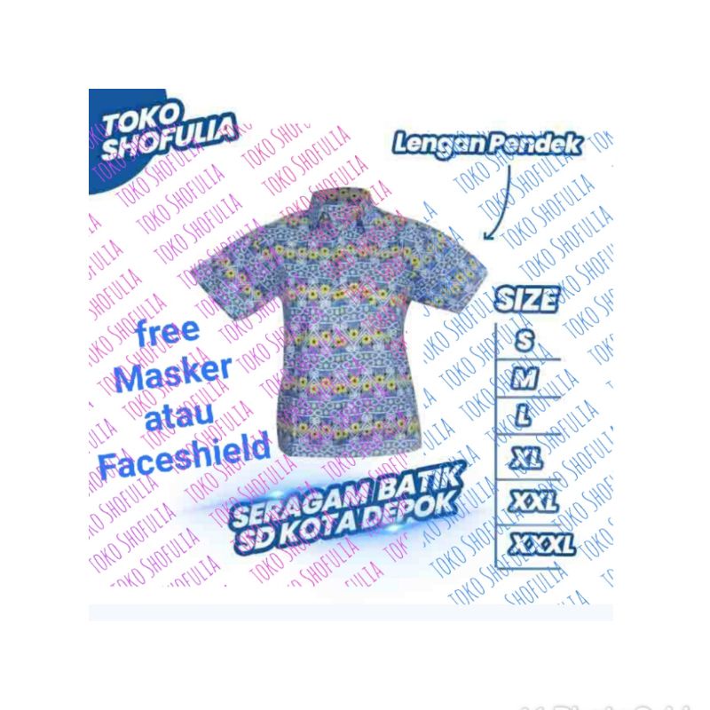 seragam batik SD kota Depok