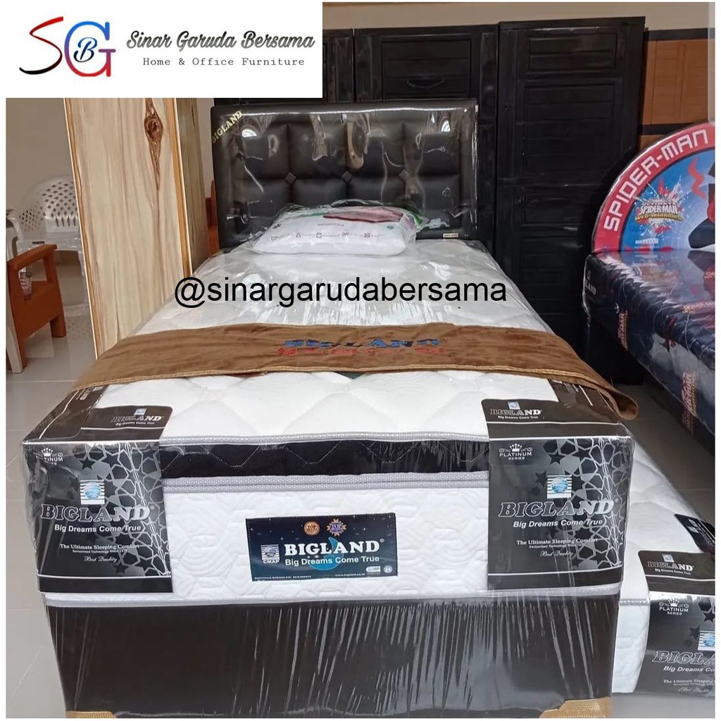 BIGLAND PLATINUM 2IN1 KASUR SPRING BED DORONG / TEMPAT TIDUR SORONG BIGLAND 2IN1