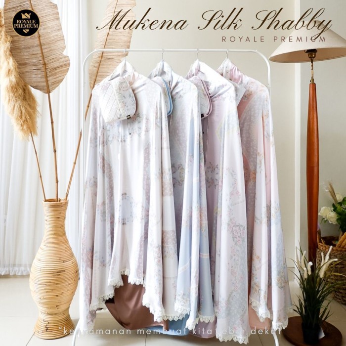 MUKENA- MUKENA ROYALE PREMIUM SILK SHABBY MIX - CALLUNA -MUKENA.