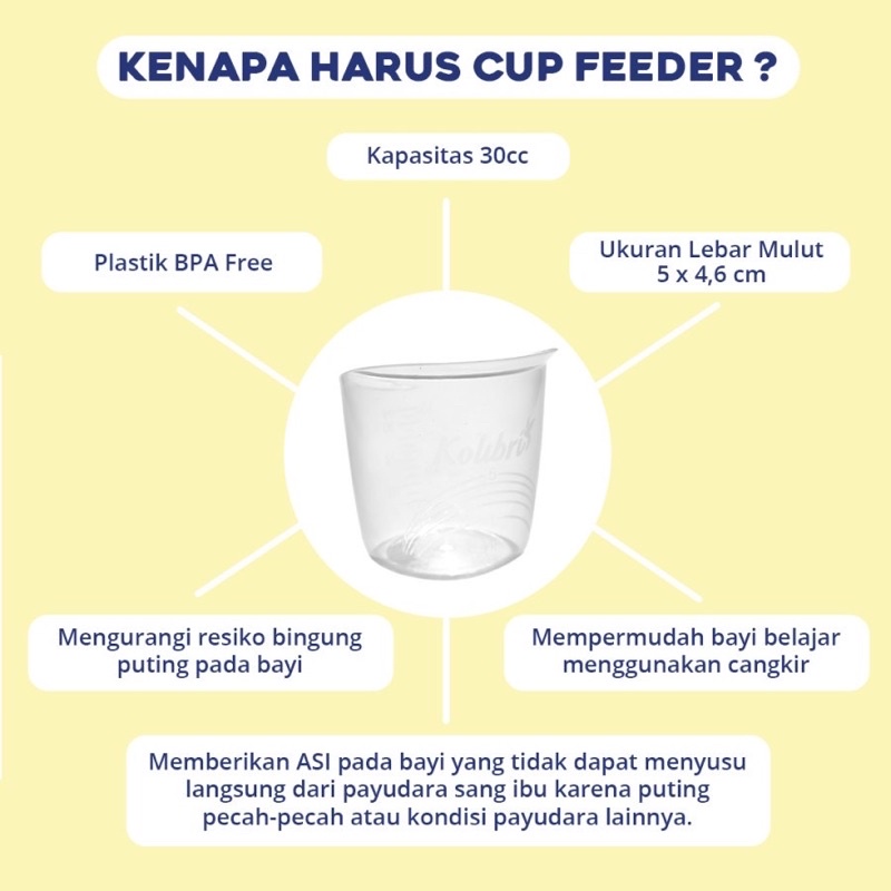 Kolibri - Cup Feeder Cangkir Menyusui Media Asip