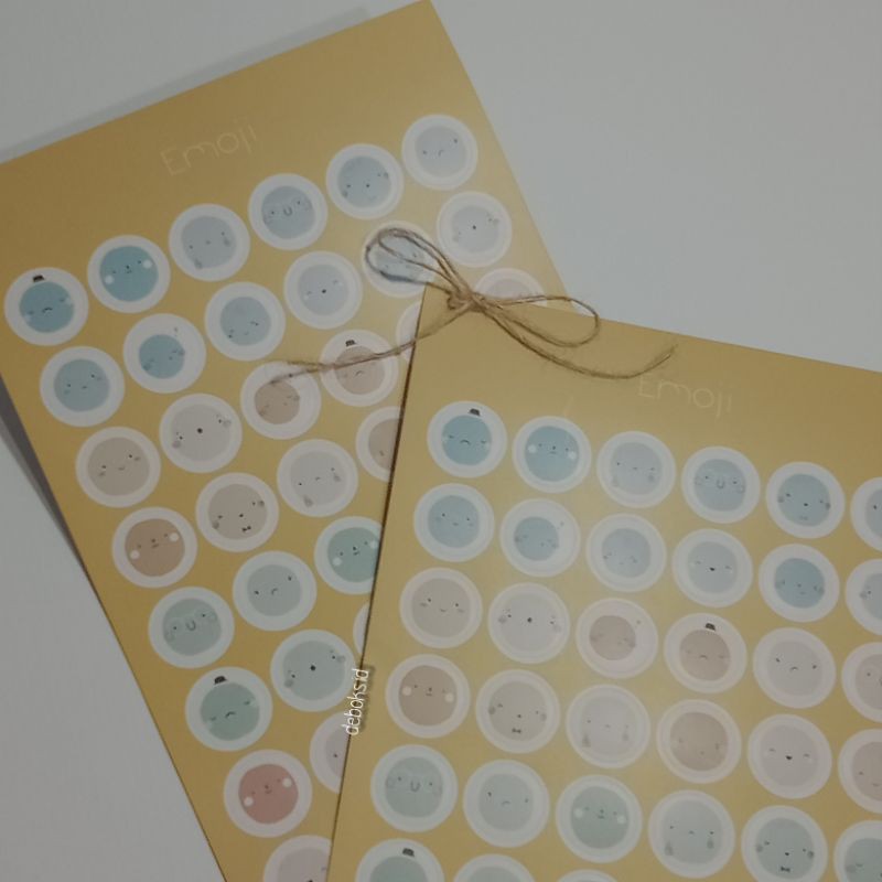 

Morandi emoji sticker - round emoji sticker - dot emoji sticker - sticker aesthetic -morandi sticker