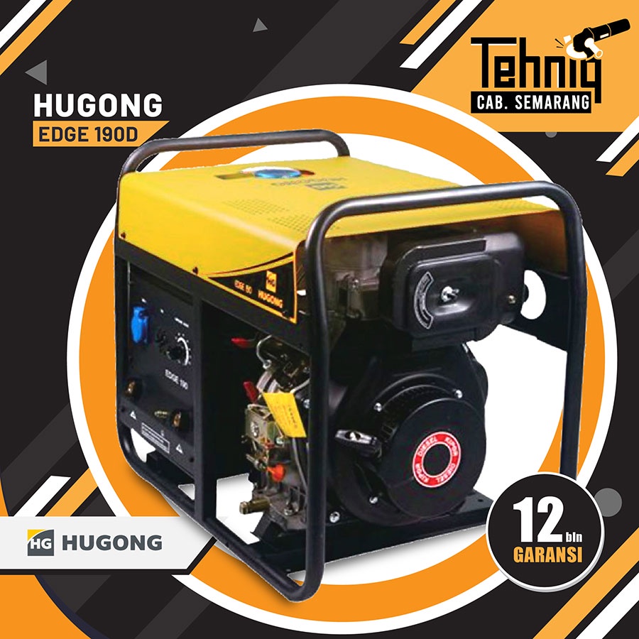 Mesin Las Genset Listrik Welding Generator HUGONG EDGE 190D (Diesel)