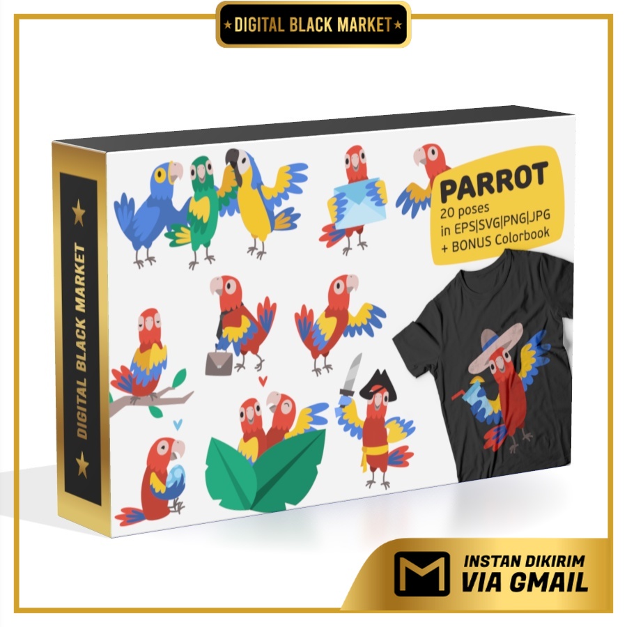 Parrot Bundle - Vector Designs