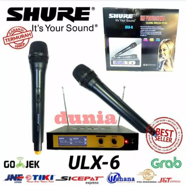 Jual Mic Wireless Shure Ulx Handheld Shopee Indonesia