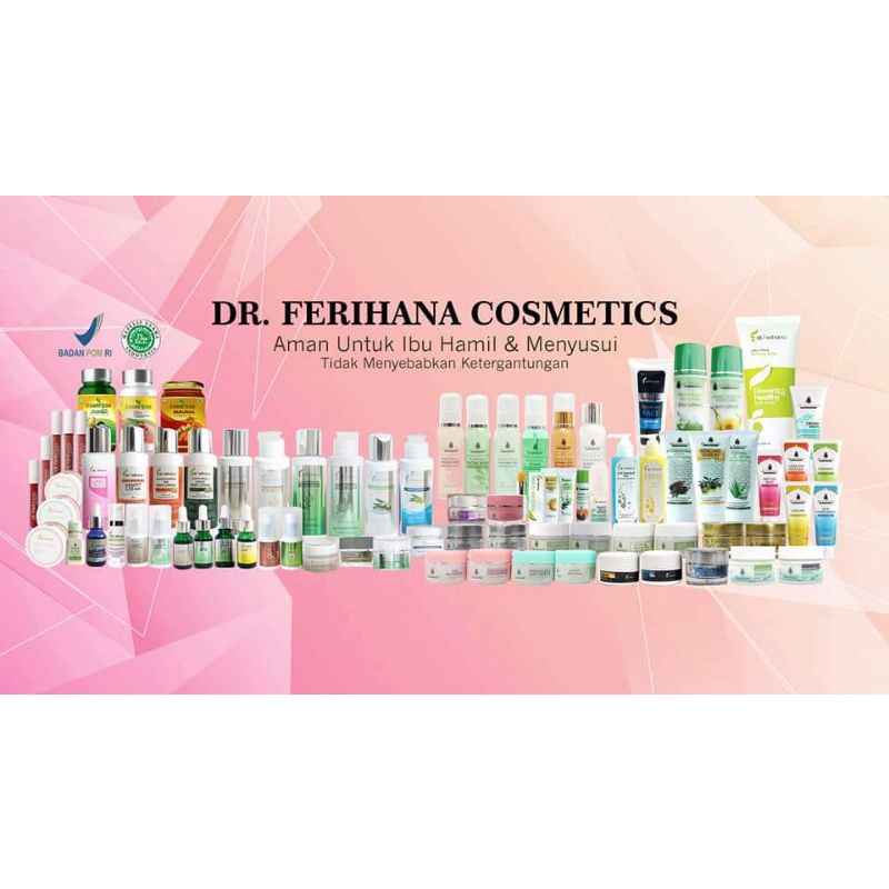 packing produk skincare bodycare hair care dr. ferihana