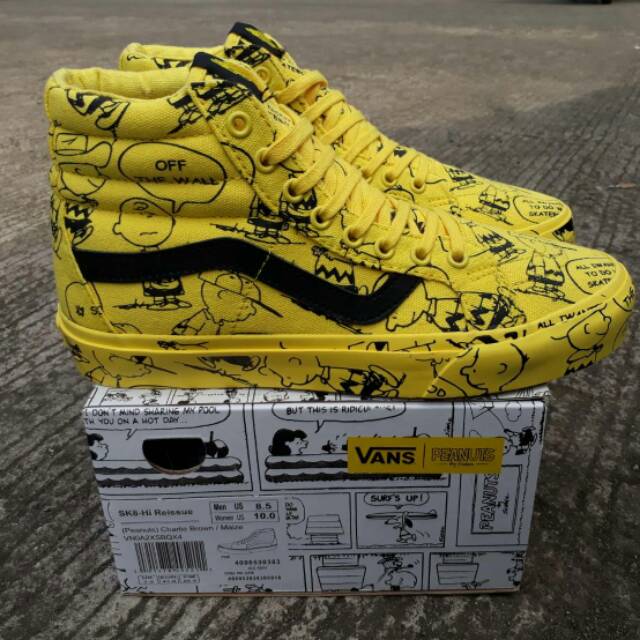 SEPATU VANS SK 8 HIGH KUNING IMPORT