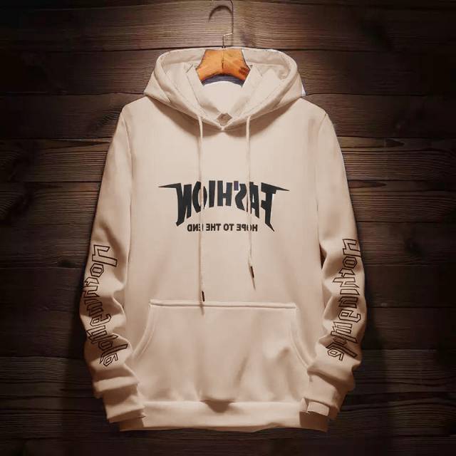 TOTOTAshop.Sweater hoodie FASHION pria,Bahan babyterry premium,motif sablon kilat Halus