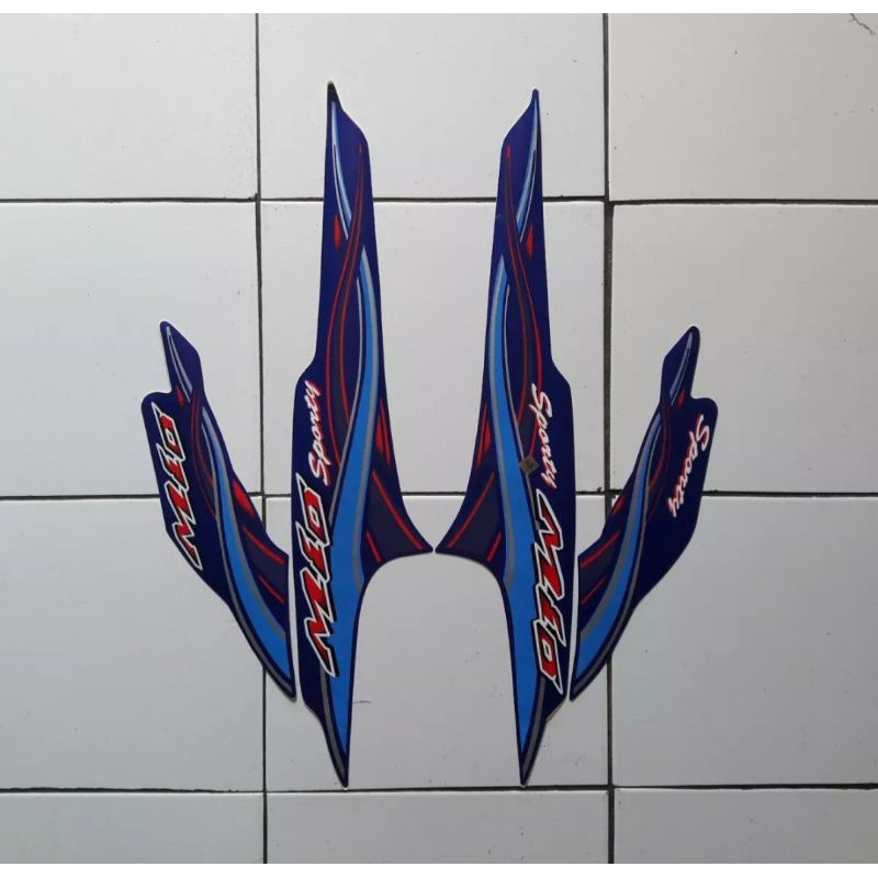 striping list mio sporty 2006 warna biru