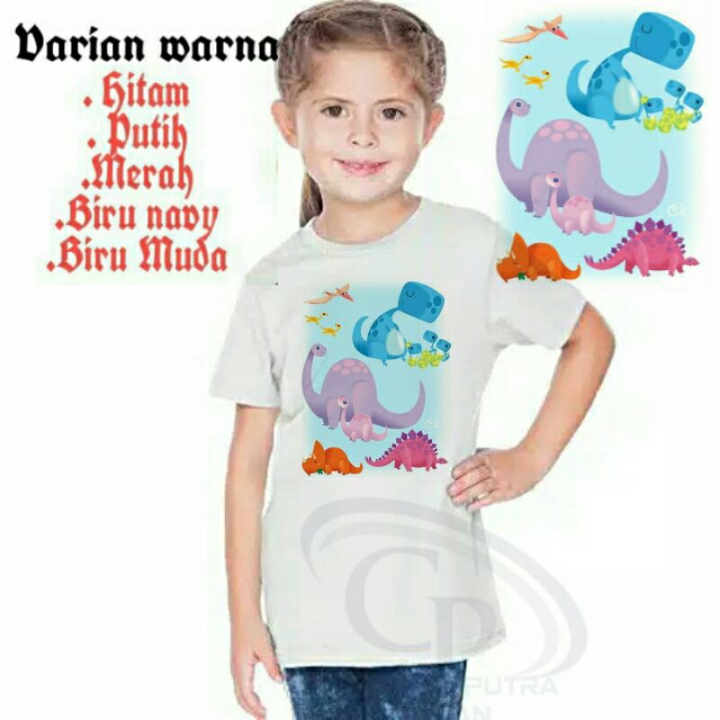 Kaos Anak/Kaos Dinosaurus/Baju Anak Laki laki/Baju Anak Perempuan