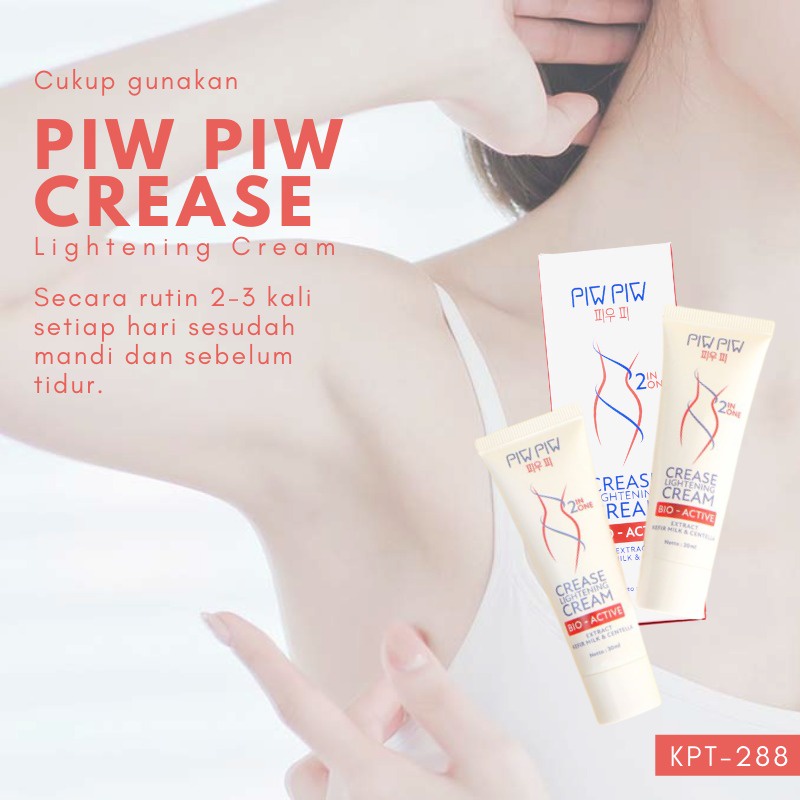 PIWPIW krim pemutih ketiak dan selangkangan Piw Piw Crease Lightening Cream Pemutih Pencerah Ketiak Selangkangan Lipatan Kulit Ampuh BPOM