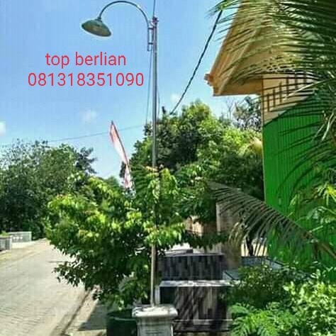 tiang lampu jalan stainless steel