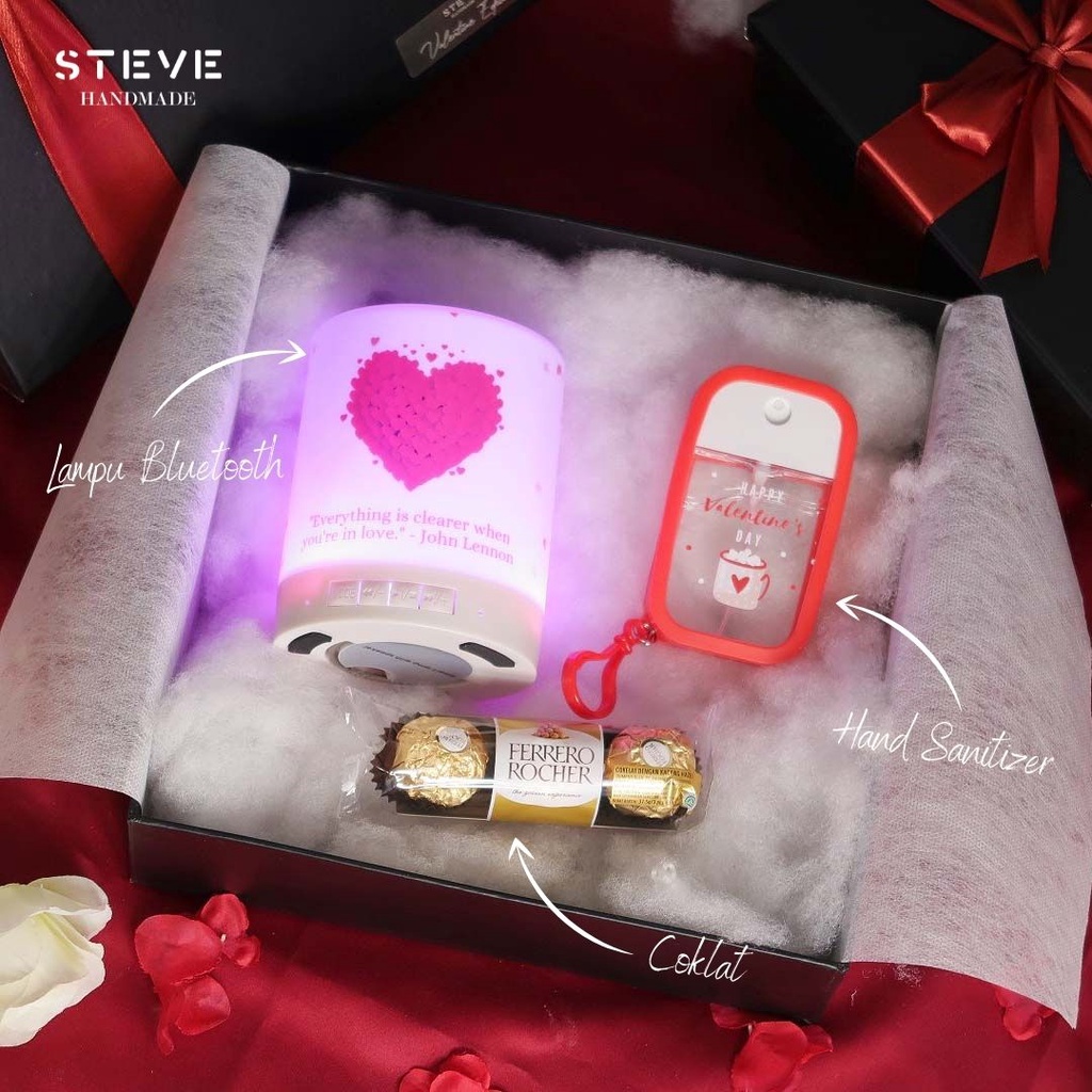 Gift Set Valentine 3 Couple Anniversary Hampers Hadiah Kado Pacar Steve handmade