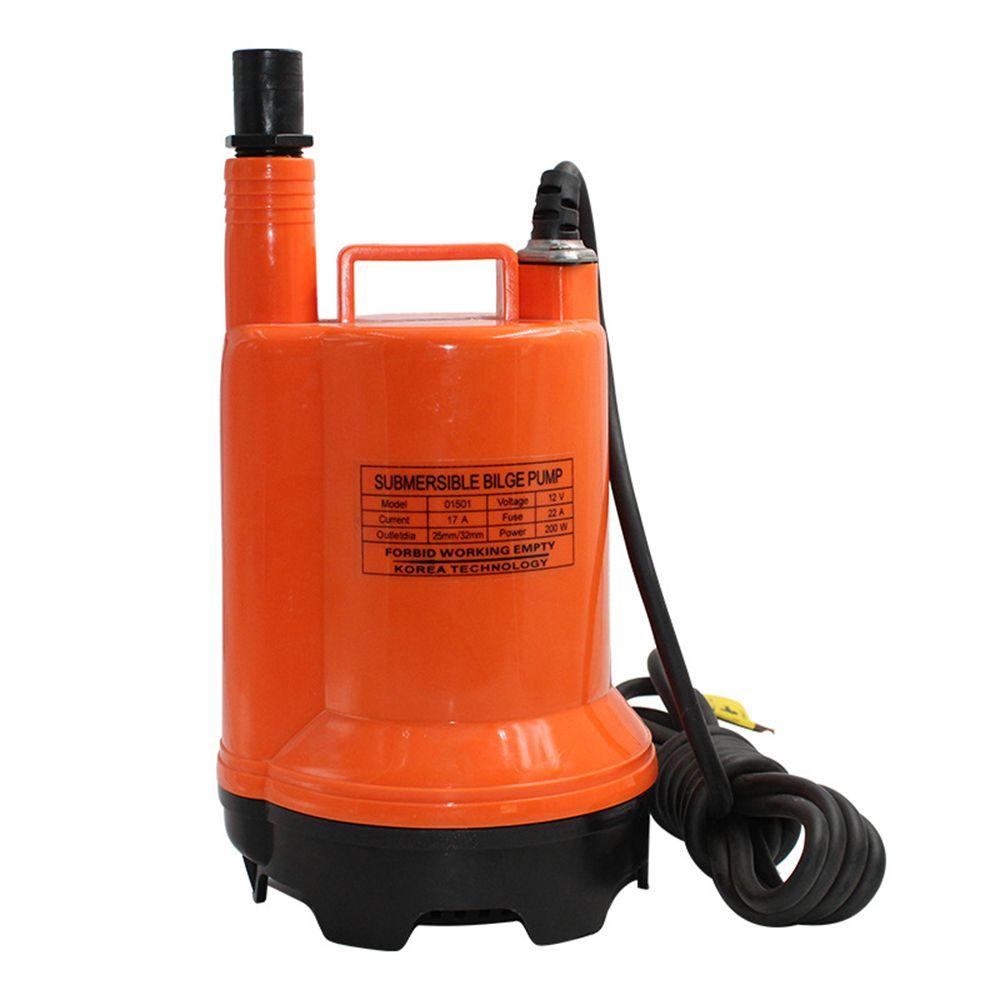 Top Marine Bilge Pump Taman Air Mancur Aquarium Caravan Kemping Motorhome Drain Pump Electric Yacht Boat Submersible