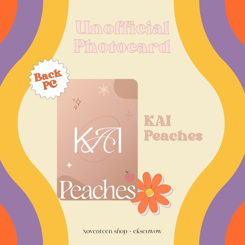 Unofficial Photocard EXO Kai 2nd Mini Album "Peaches" (fanmade)