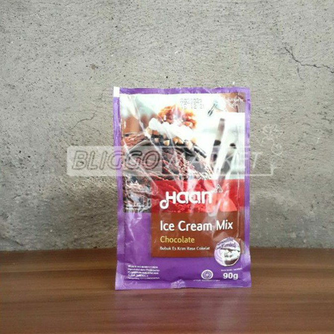 

Haan / Ice Cream Mix Bubuk / Rasa Chocolate / 90g / 1Sachet