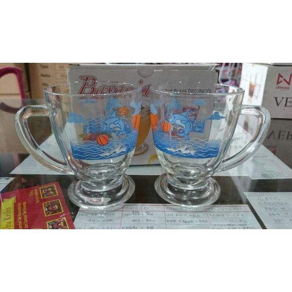 Solusi gelas tangkai Bavaria 2pc/set Terlaris