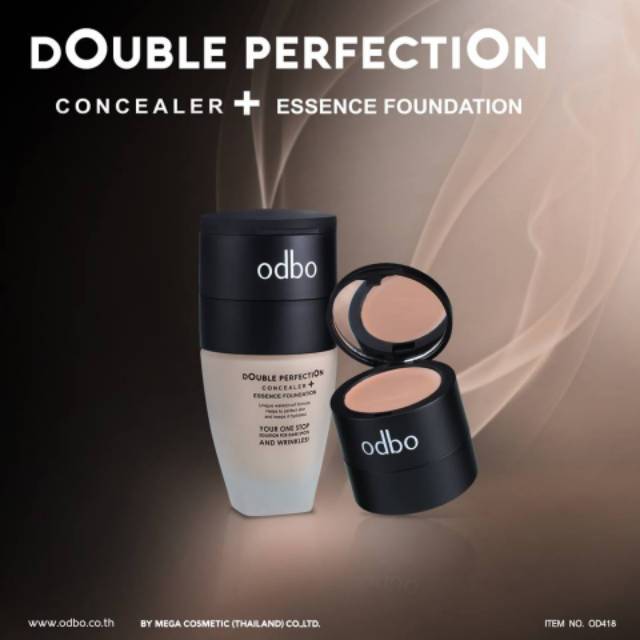 ODBO Double Perfection Concealer + Essence Foundation #OD418 Thailand / Cosmetic Product Coverage